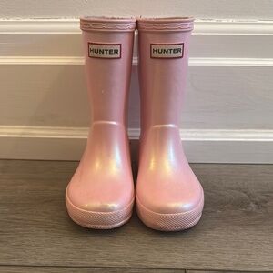 Girls Hunter Pink Rain Boots